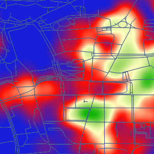 geospatial heatmap in a web application